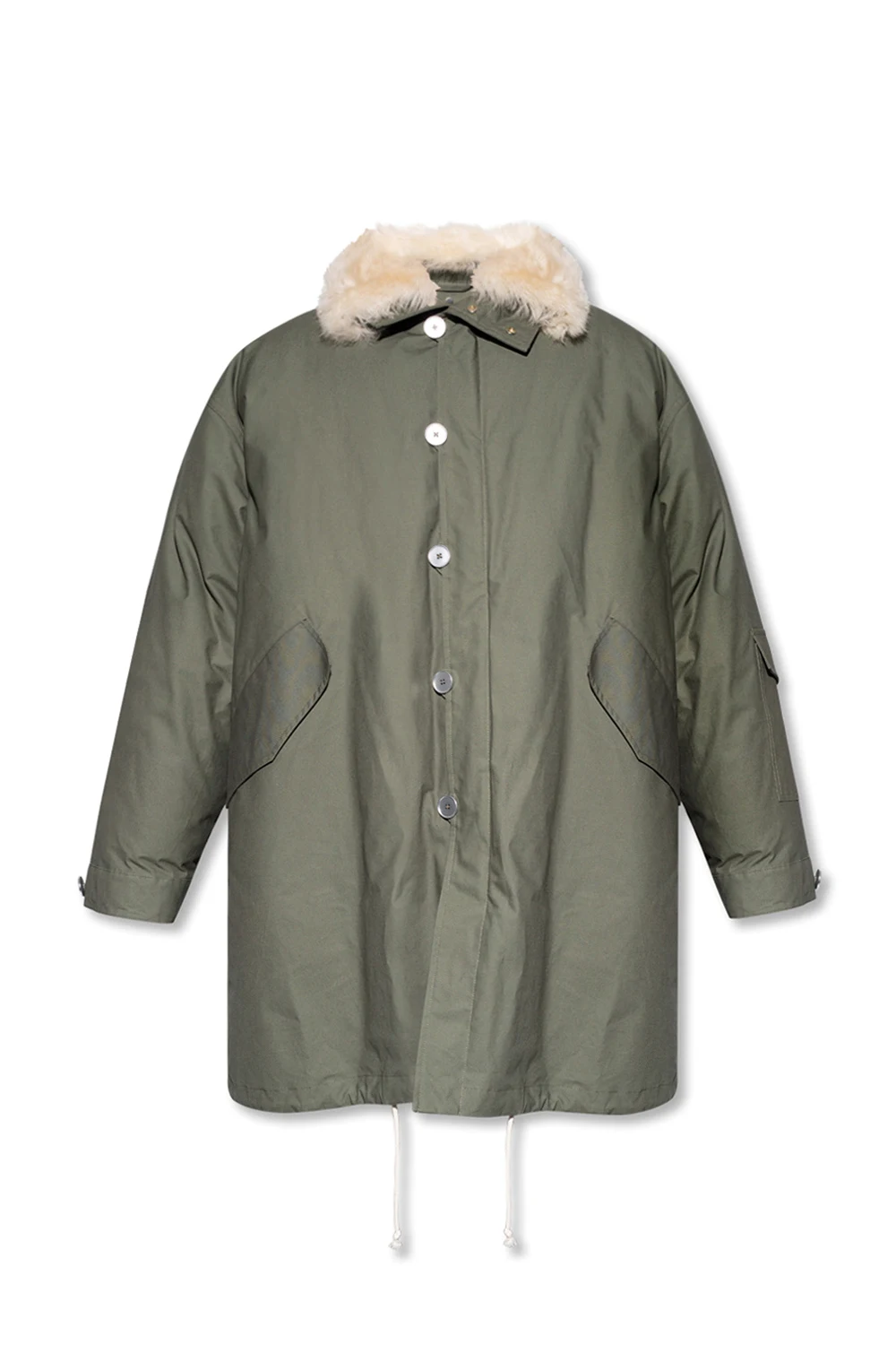 GREEN Double-layered parka