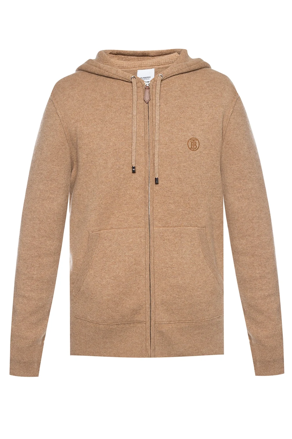 BROWN Hooded cardigan