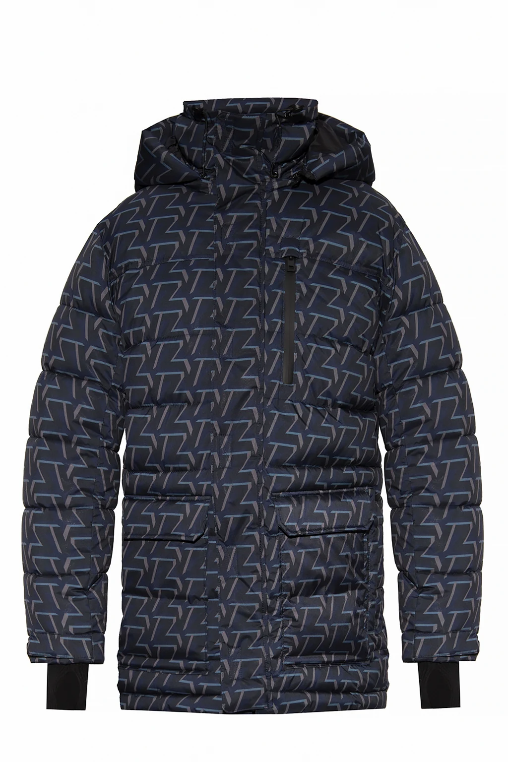 Down jacket with monogram
