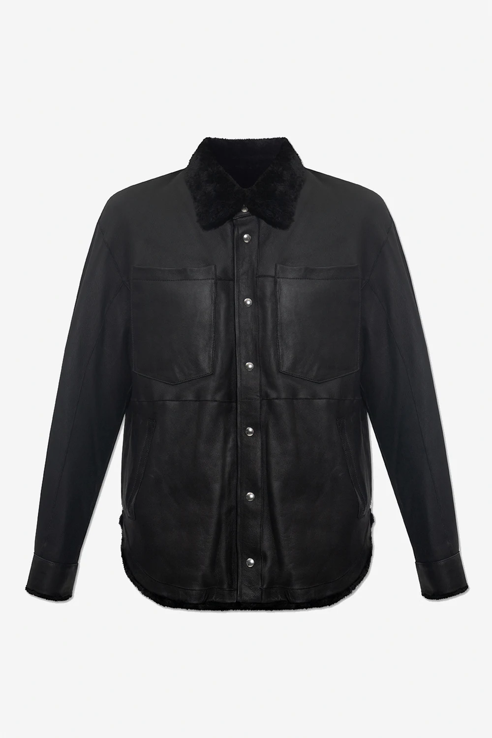 BLACK ‘Holmy’ reversible leather jacket