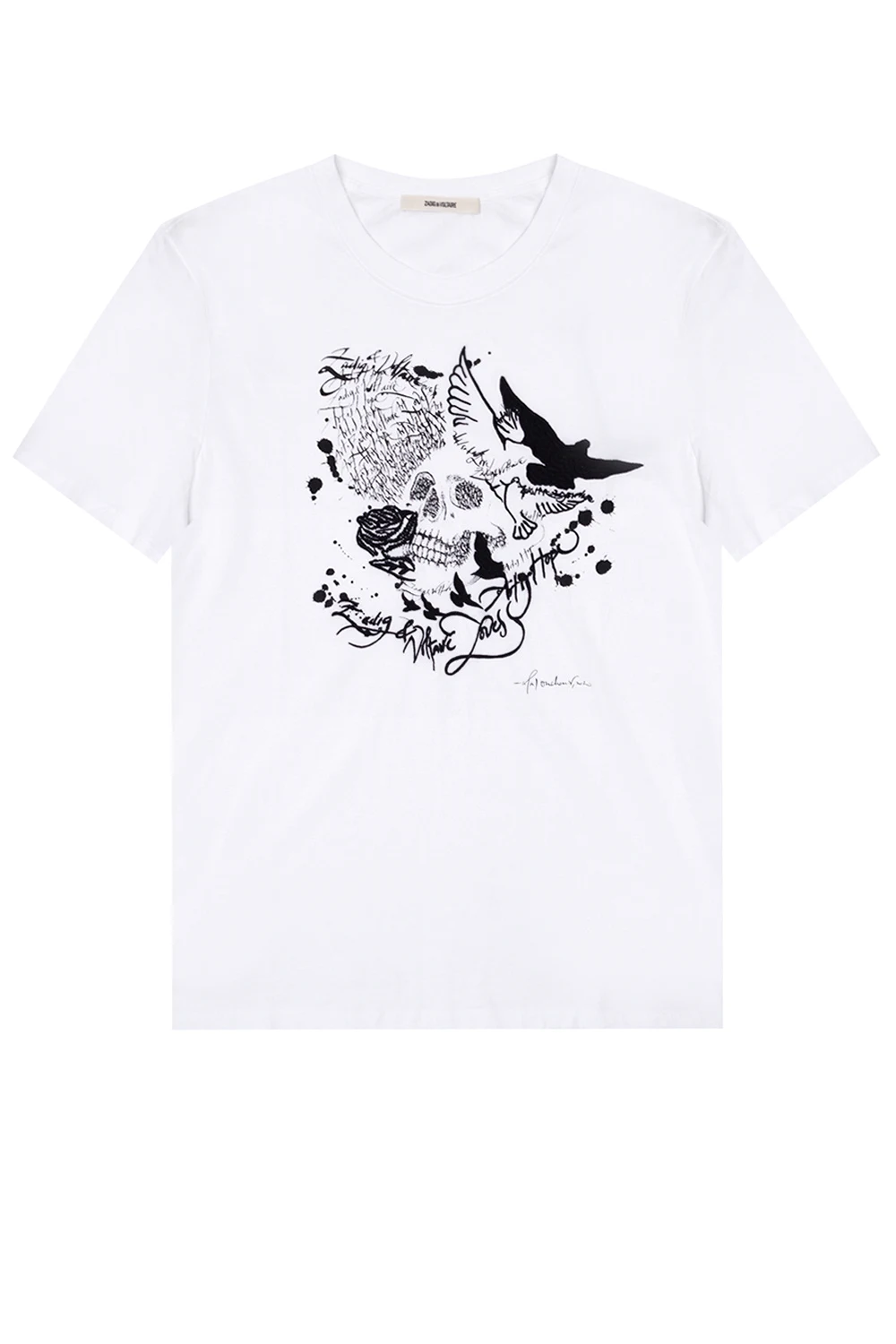 WHITE Printed T-shirt