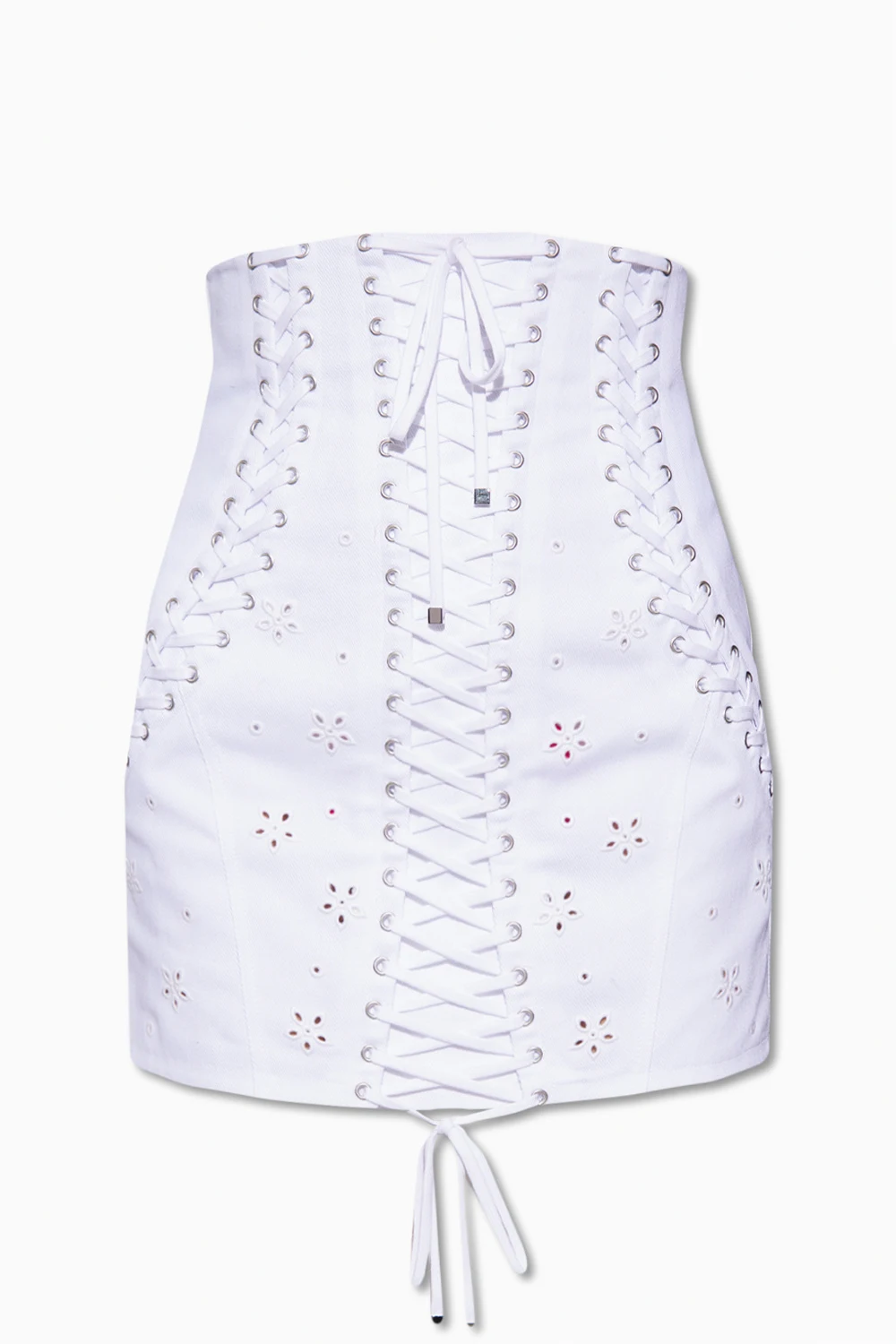 WHITE Skirt with tie detail