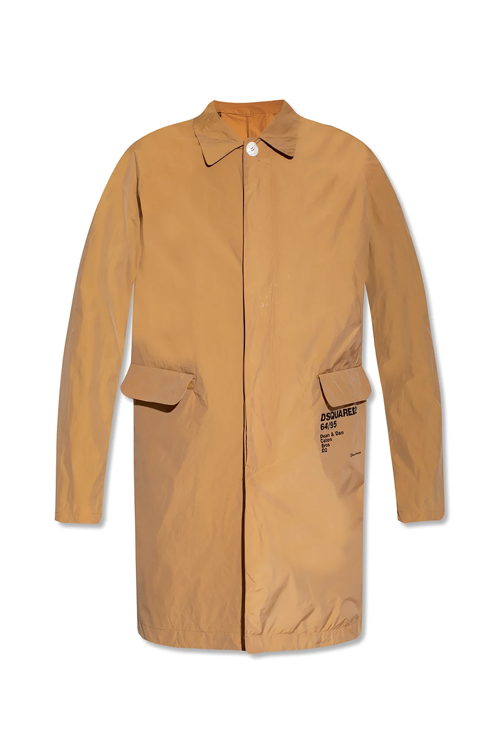 Coat with logo