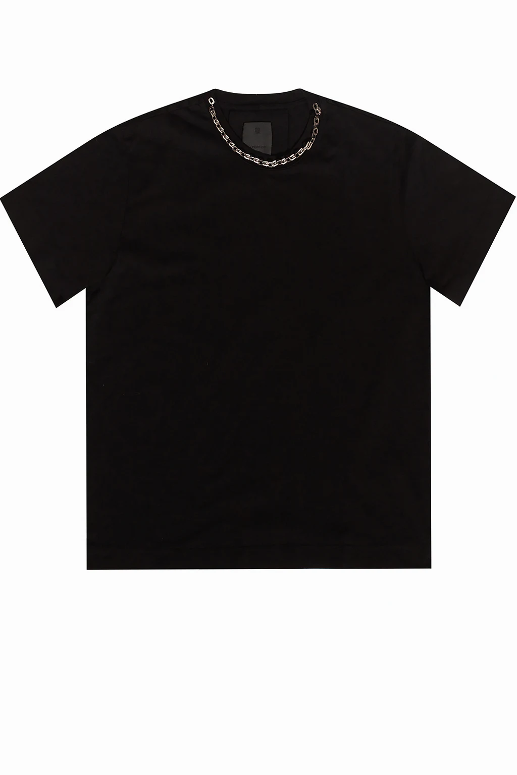 T-shirt z dekoracyjnym łańcuchem