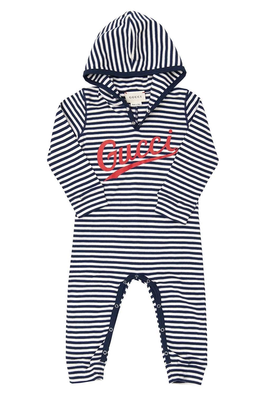 NAVY BLUE Hooded one-piece