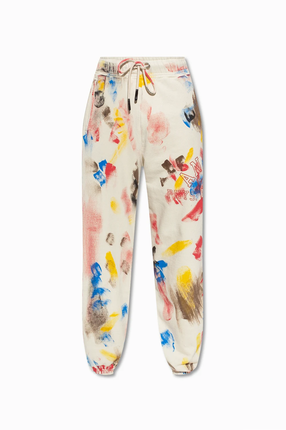 beige Patterned sweatpants