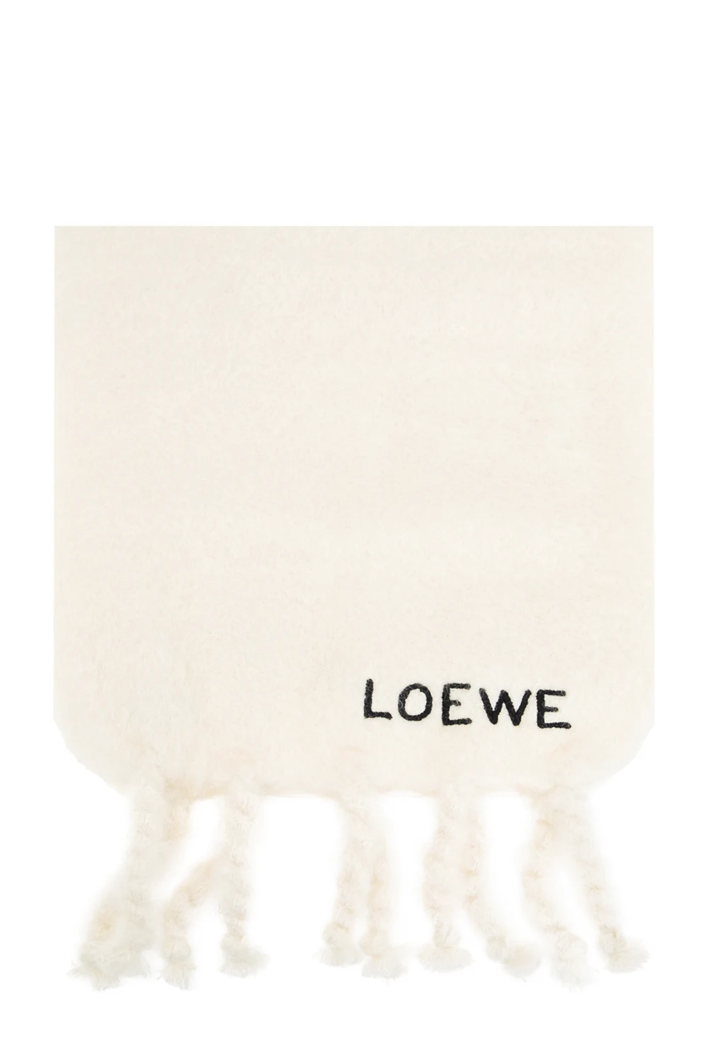 WHITE Scarf with logo