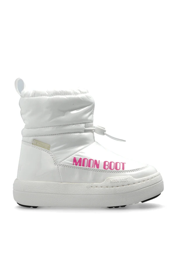 BIAŁY  Śniegowce `MB JR PARK TUBE MID GLITTER WP`