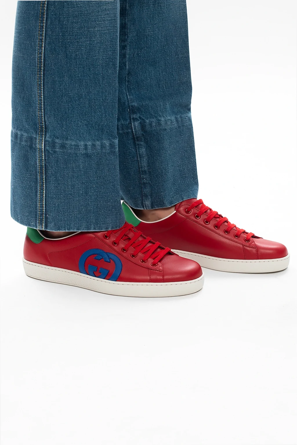 'Ace' leather sneakers