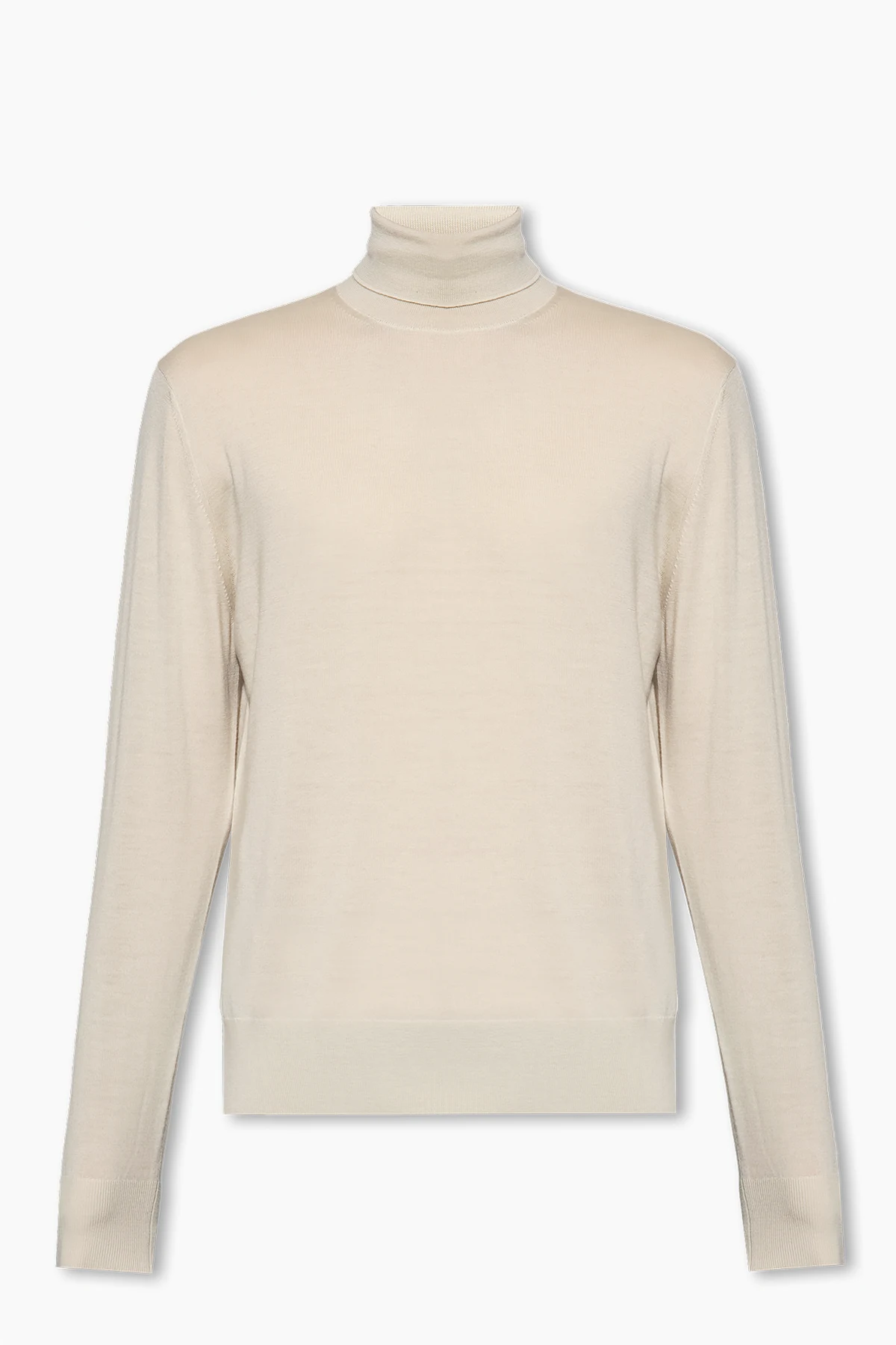 cream Wool turtleneck sweater