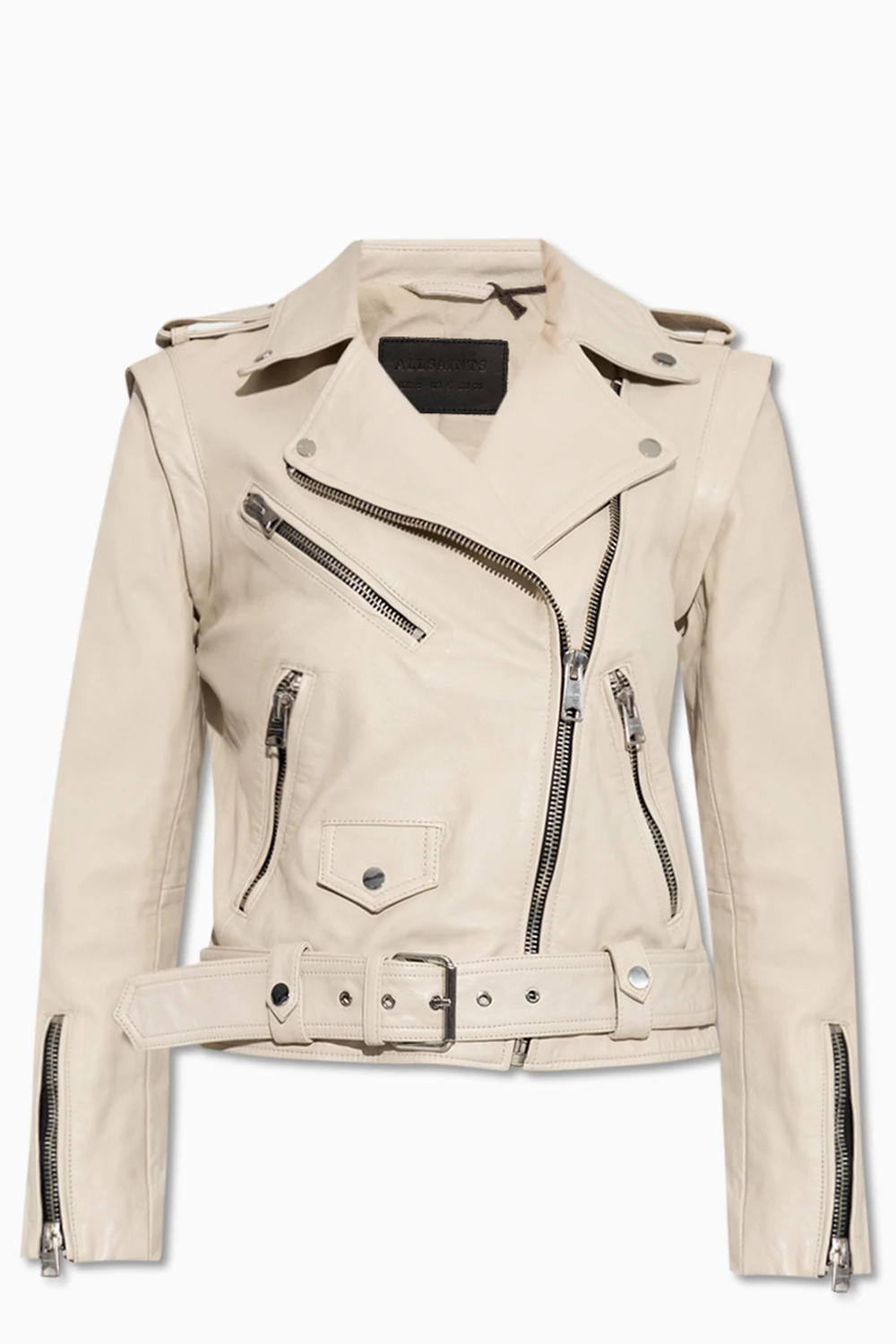 cream ‘Morgan’ biker jacket