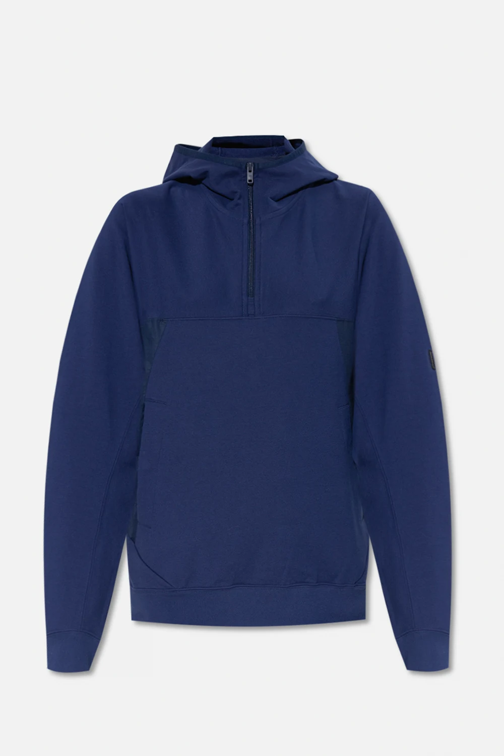 Hoodie with logo patch