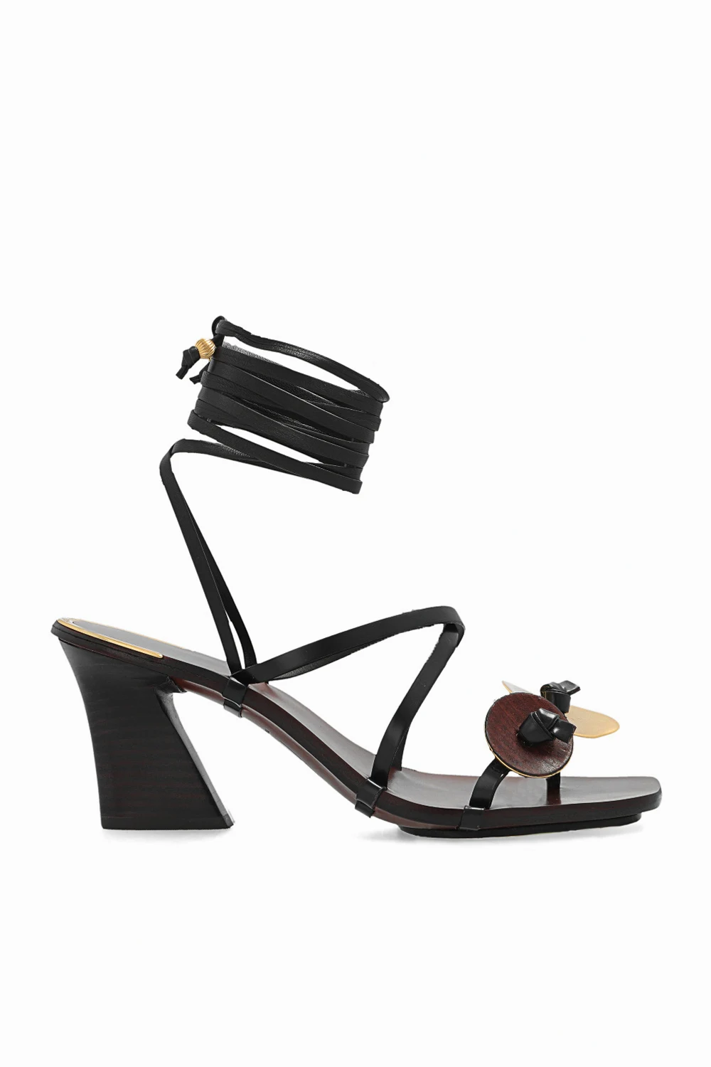 BLACK ‘Artisanal’ heeled sandals