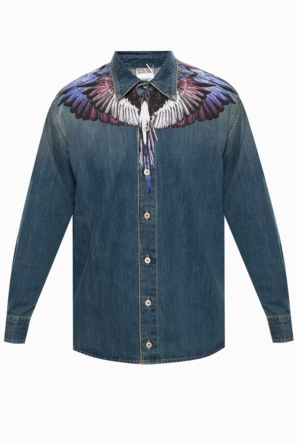 Branded denim shirt