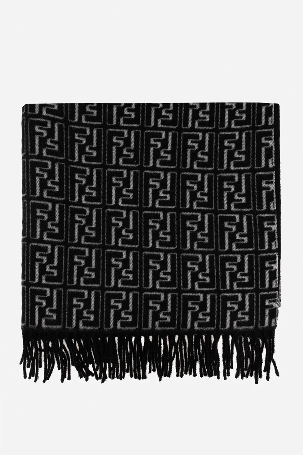 Wełniany szal z monogramem