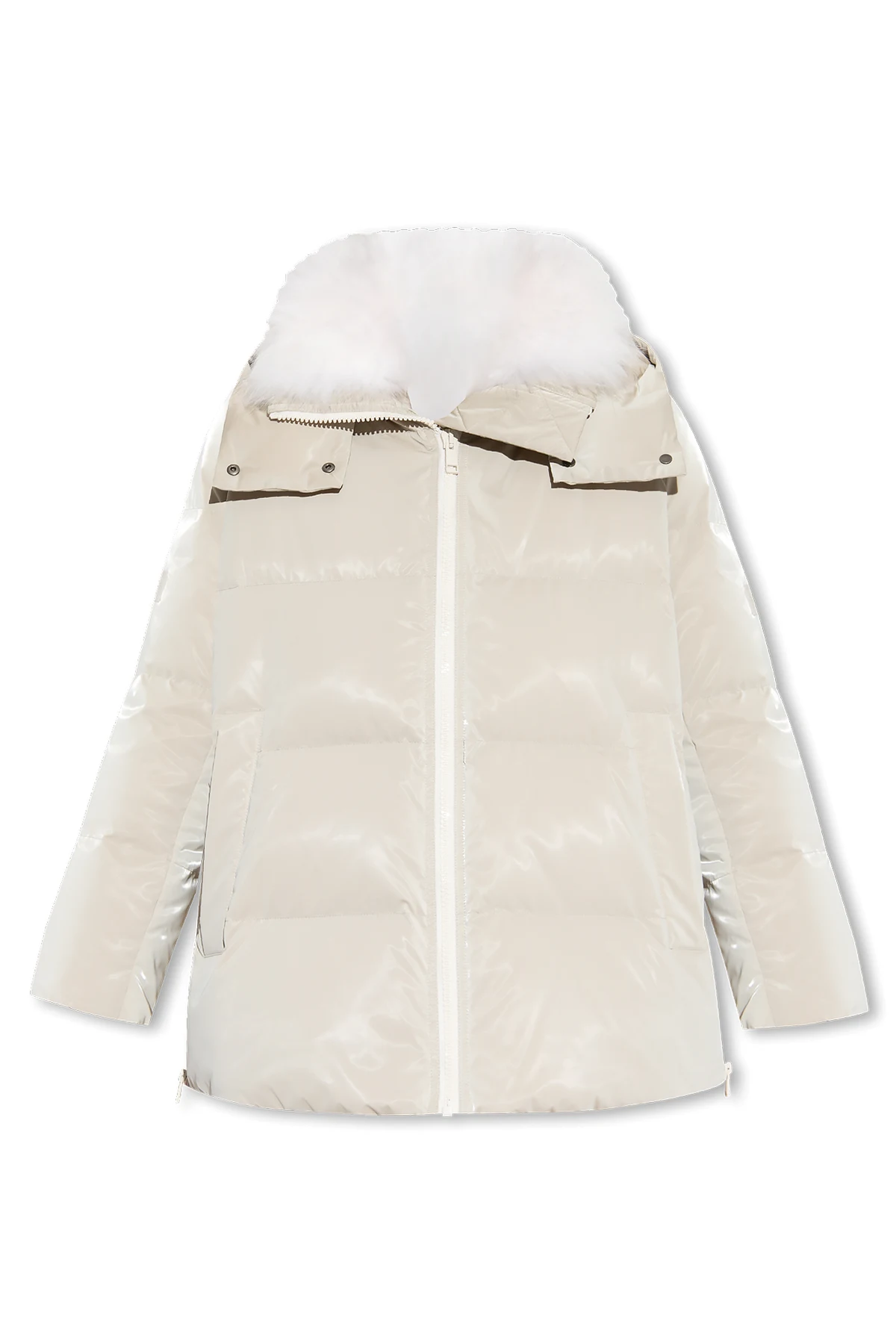 Hooded down jacket