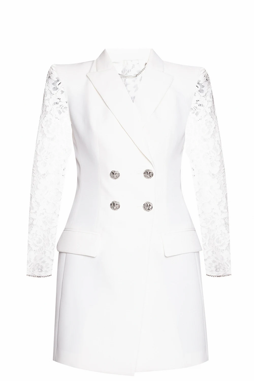 WHITE Double-breasted dress