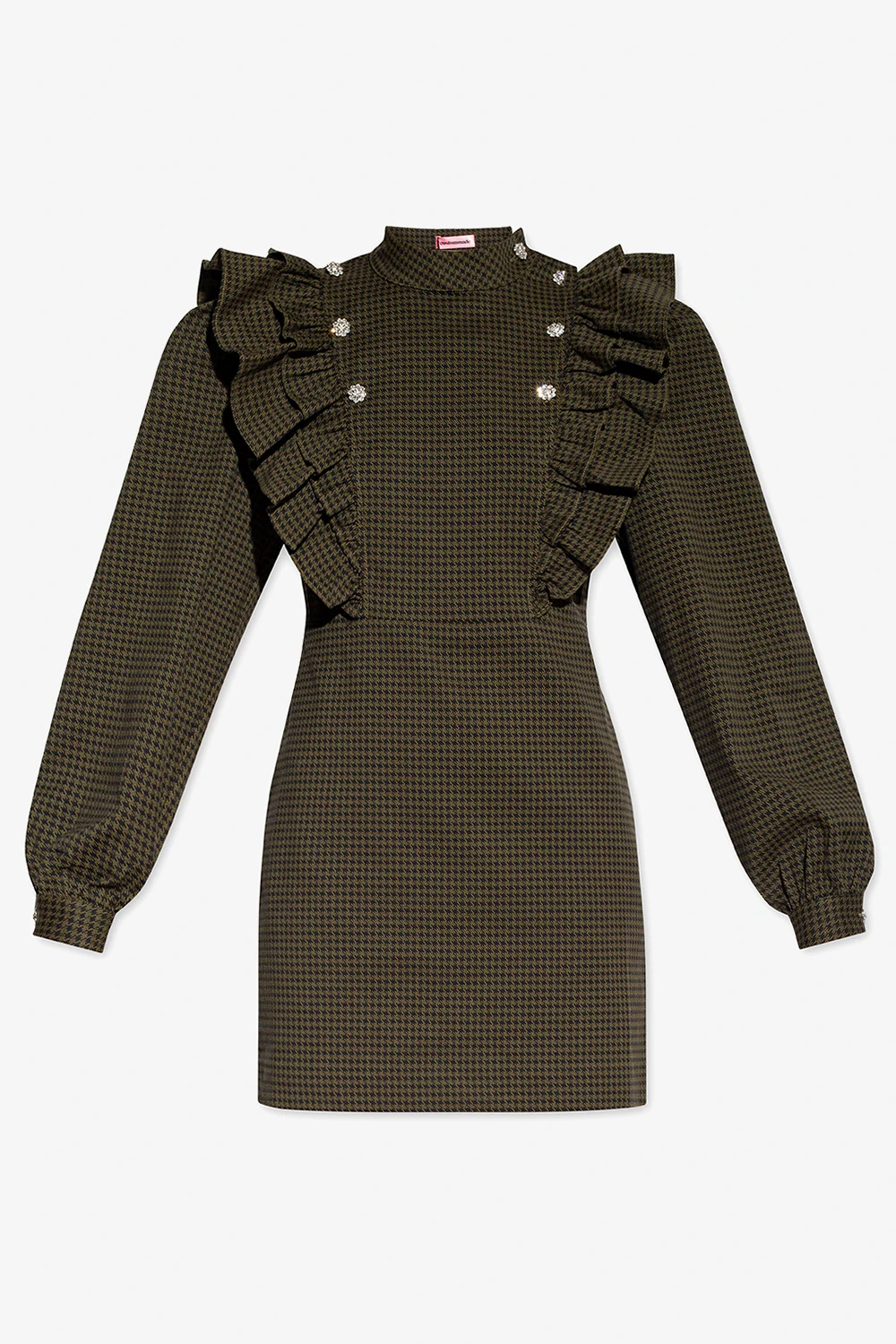 GREEN ‘Ketty’ houndstooth dress