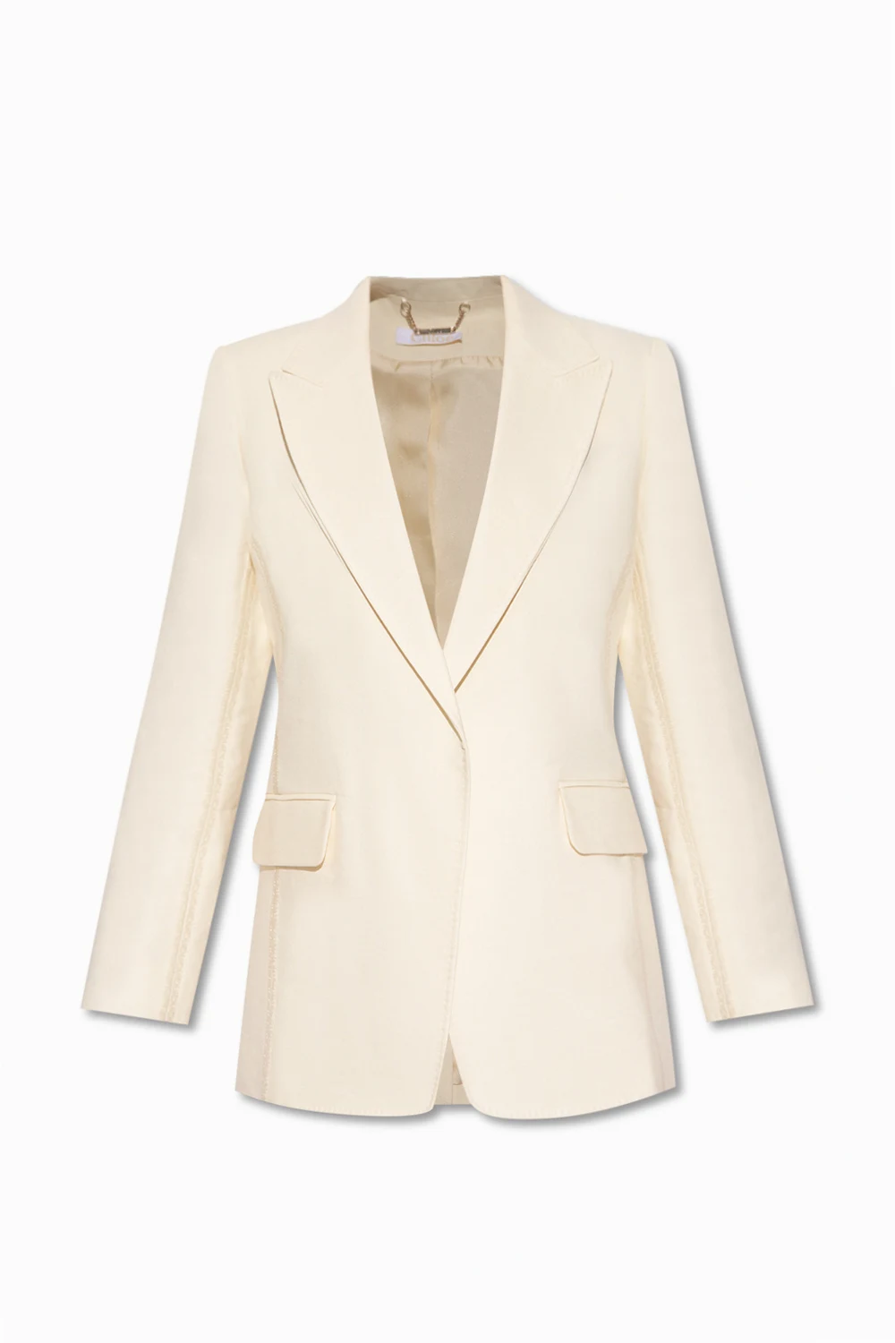 Blazer with decorative seams
