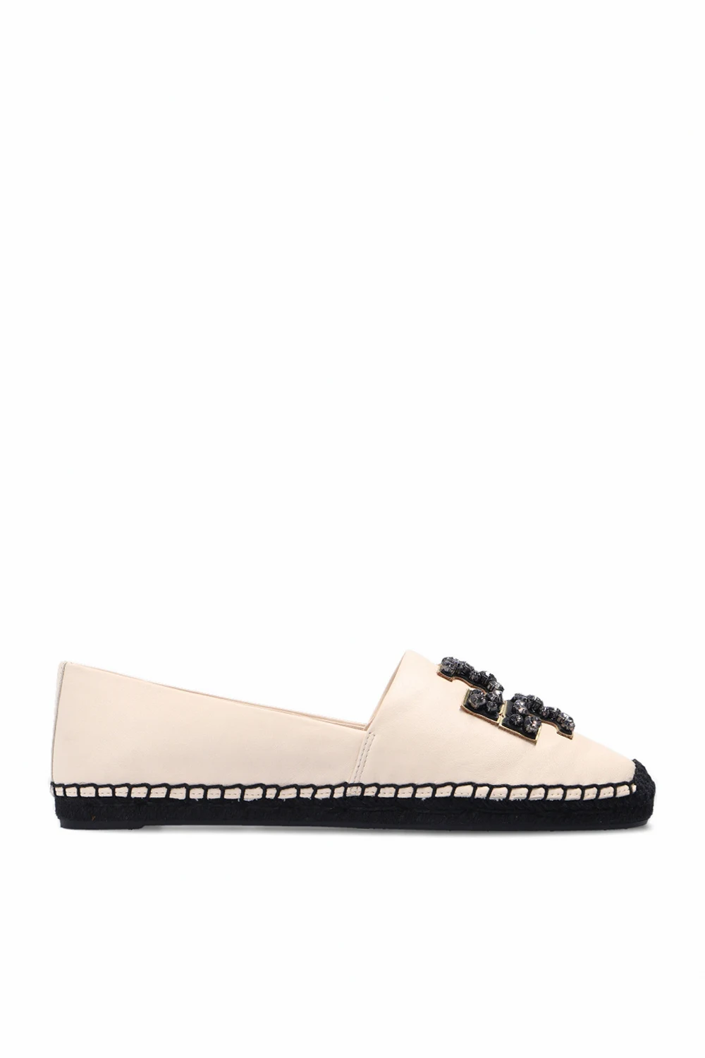 cream ‘Ines’ espadrilles with logo