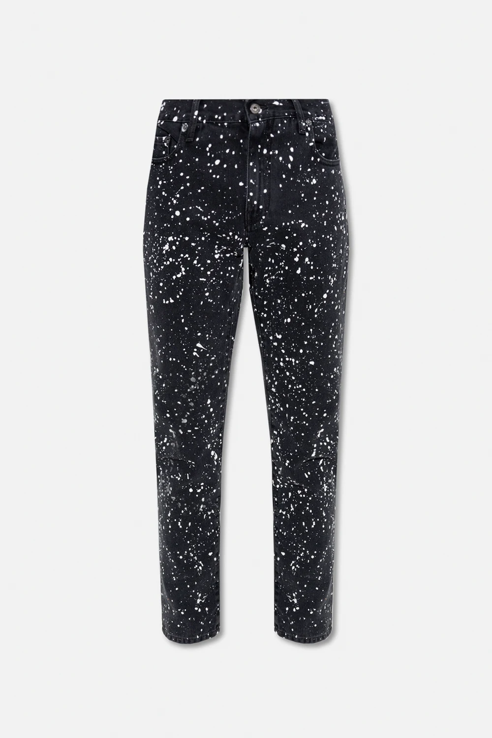 Jeans with paint splatter effect