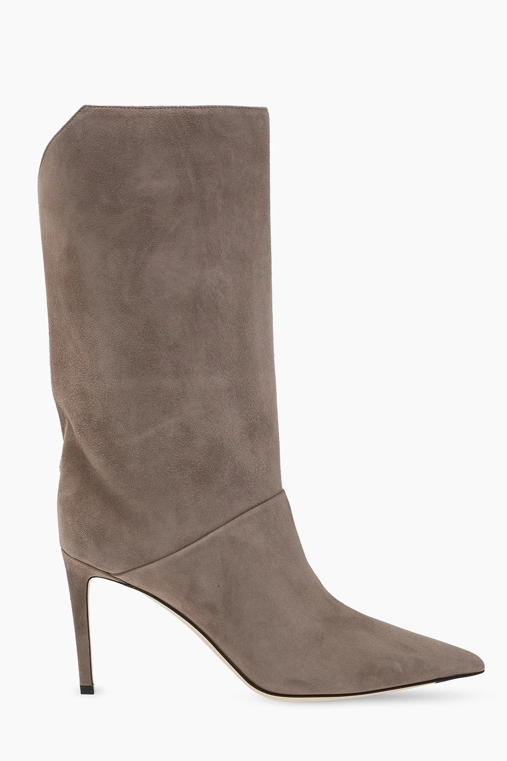 Zamszowe kozaki na szpilce 'Beren'