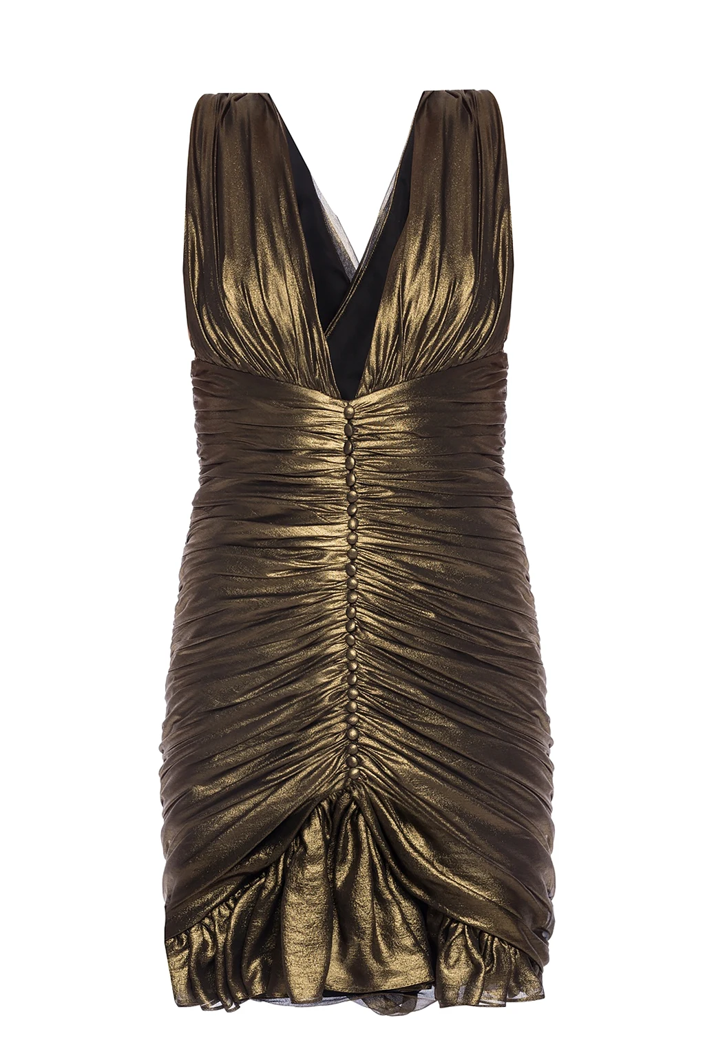 Draped silk dress