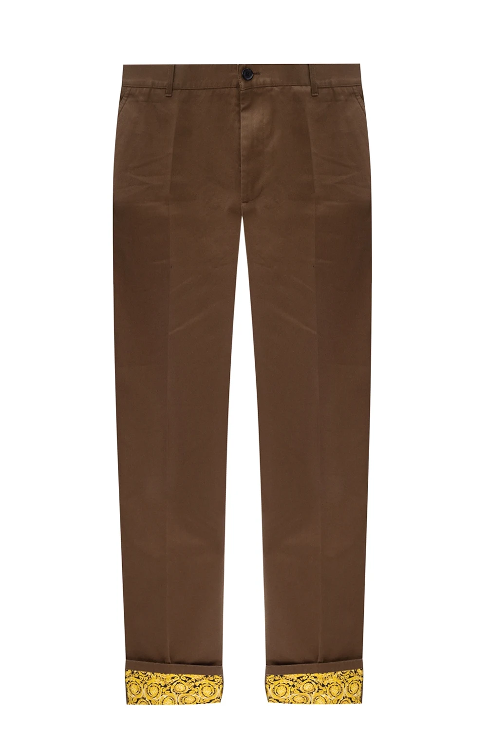 BROWN Logo-embroidered trousers