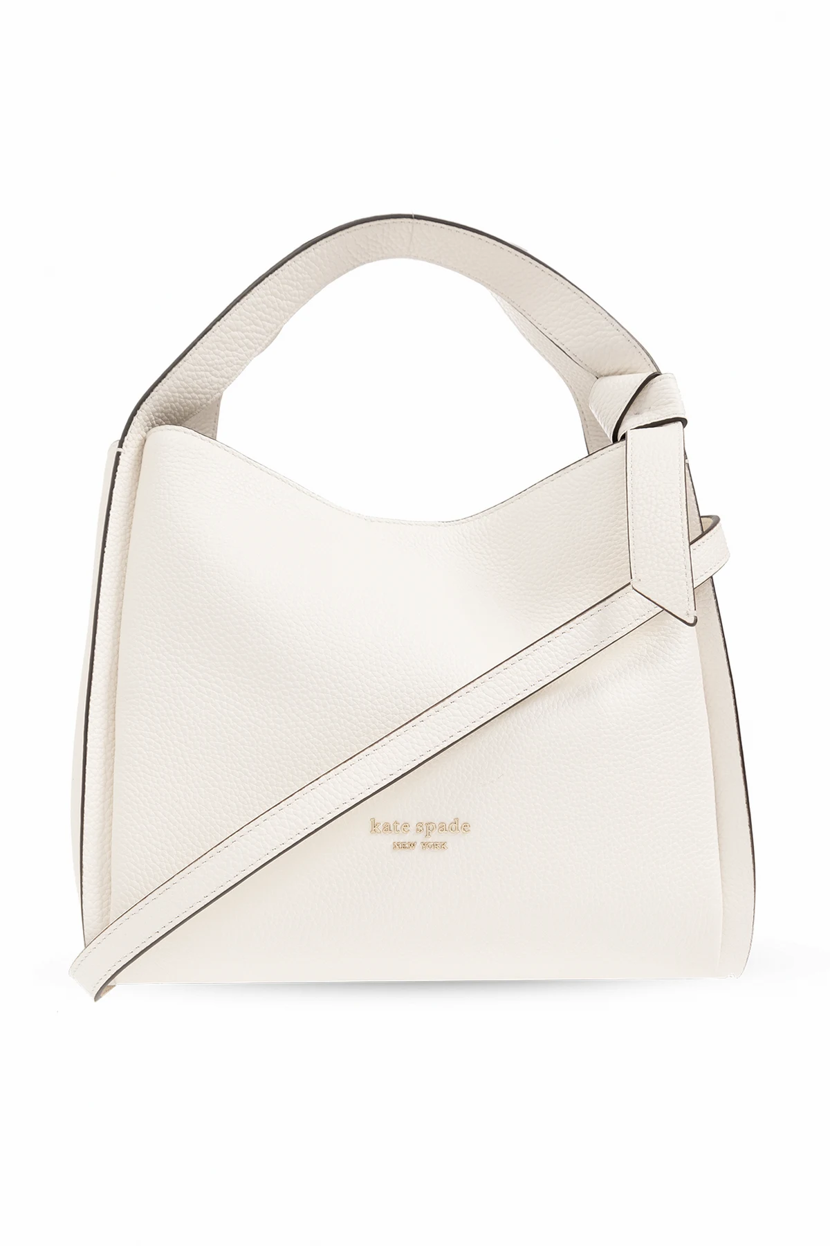 WHITE ‘Knott’ shoulder bag with logo
