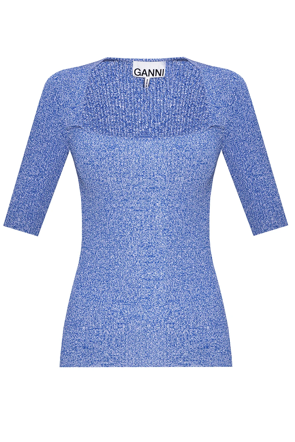 Top with decorative neckline