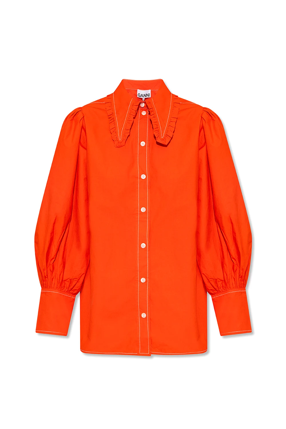 Shirt with puff sleeves