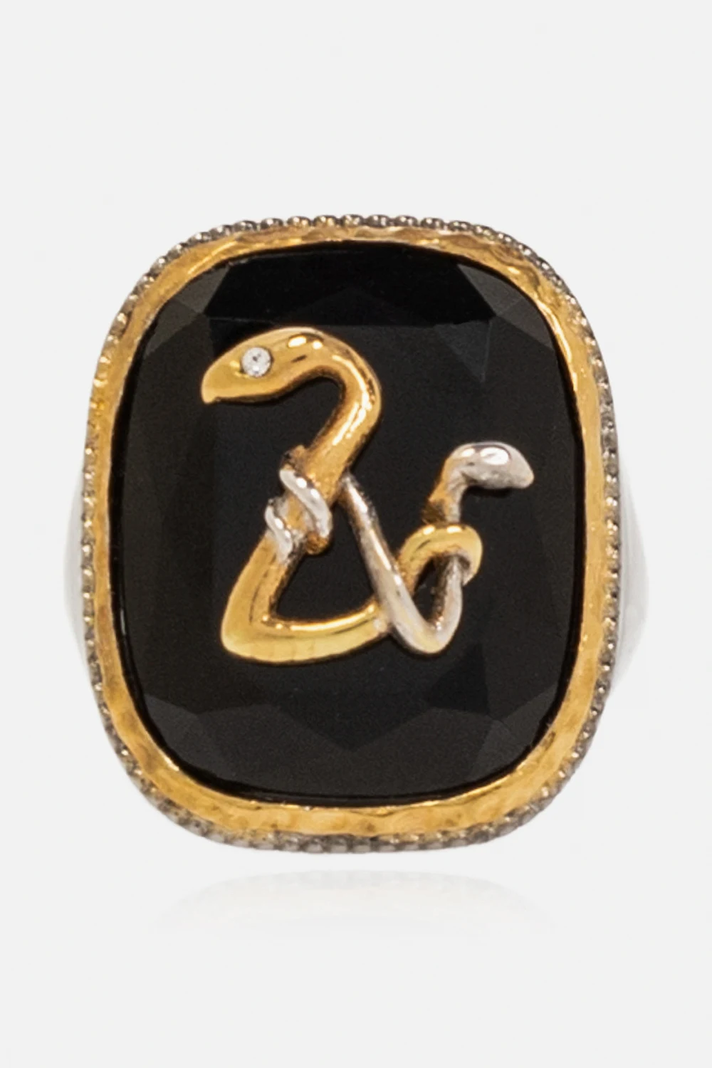 ‘ZV Snake’ brass signet ring