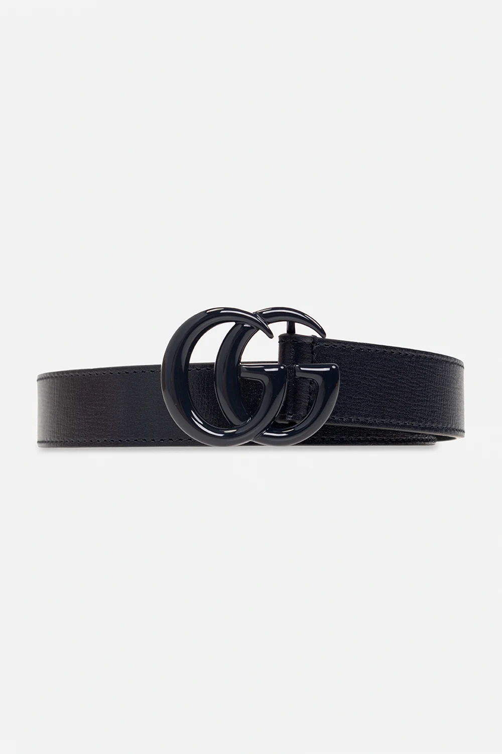 NAVY BLUE Leather belt