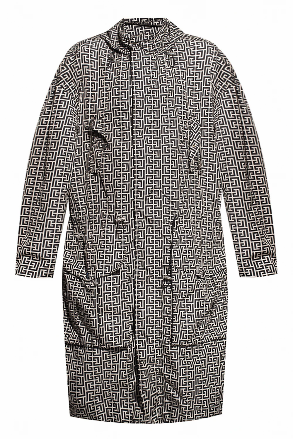 Coat with logo