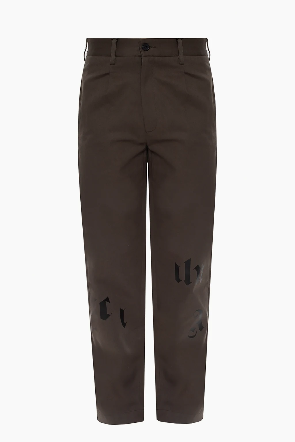 GREEN Printed trousers