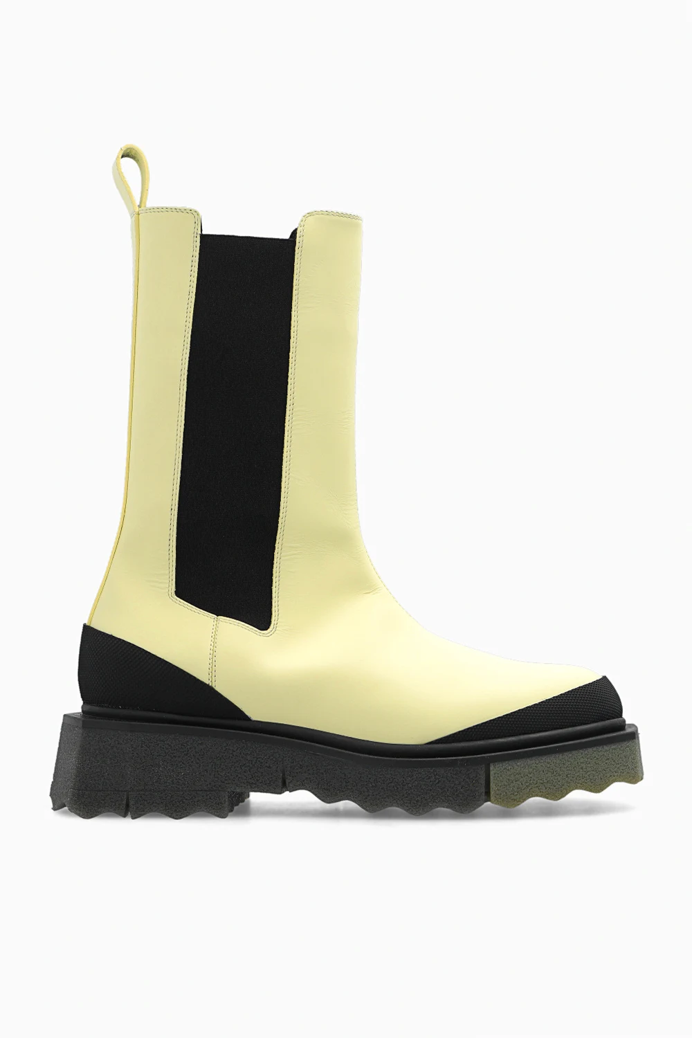 YELLOW  Leather chelsea boots