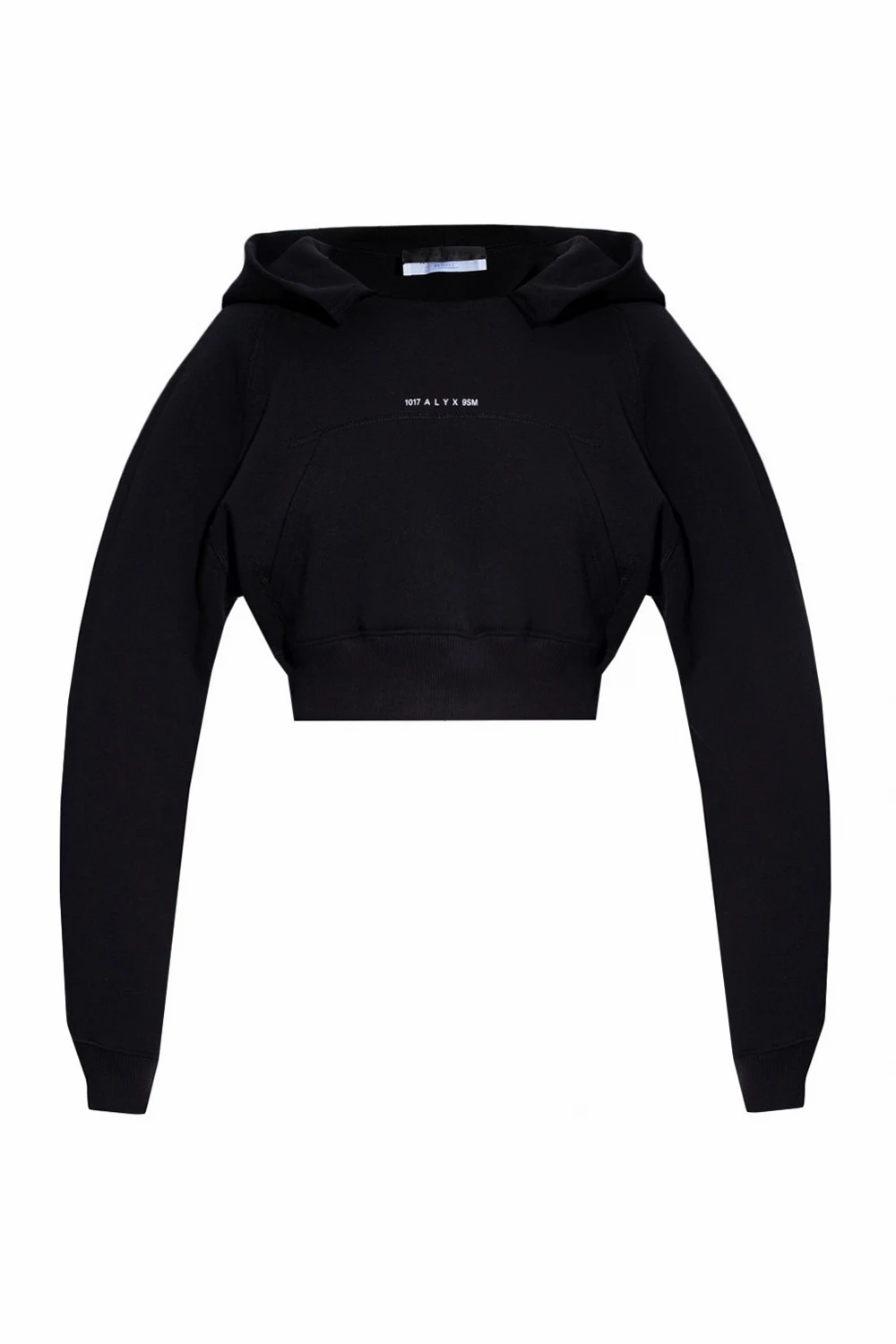 BLACK Cropped hoodie