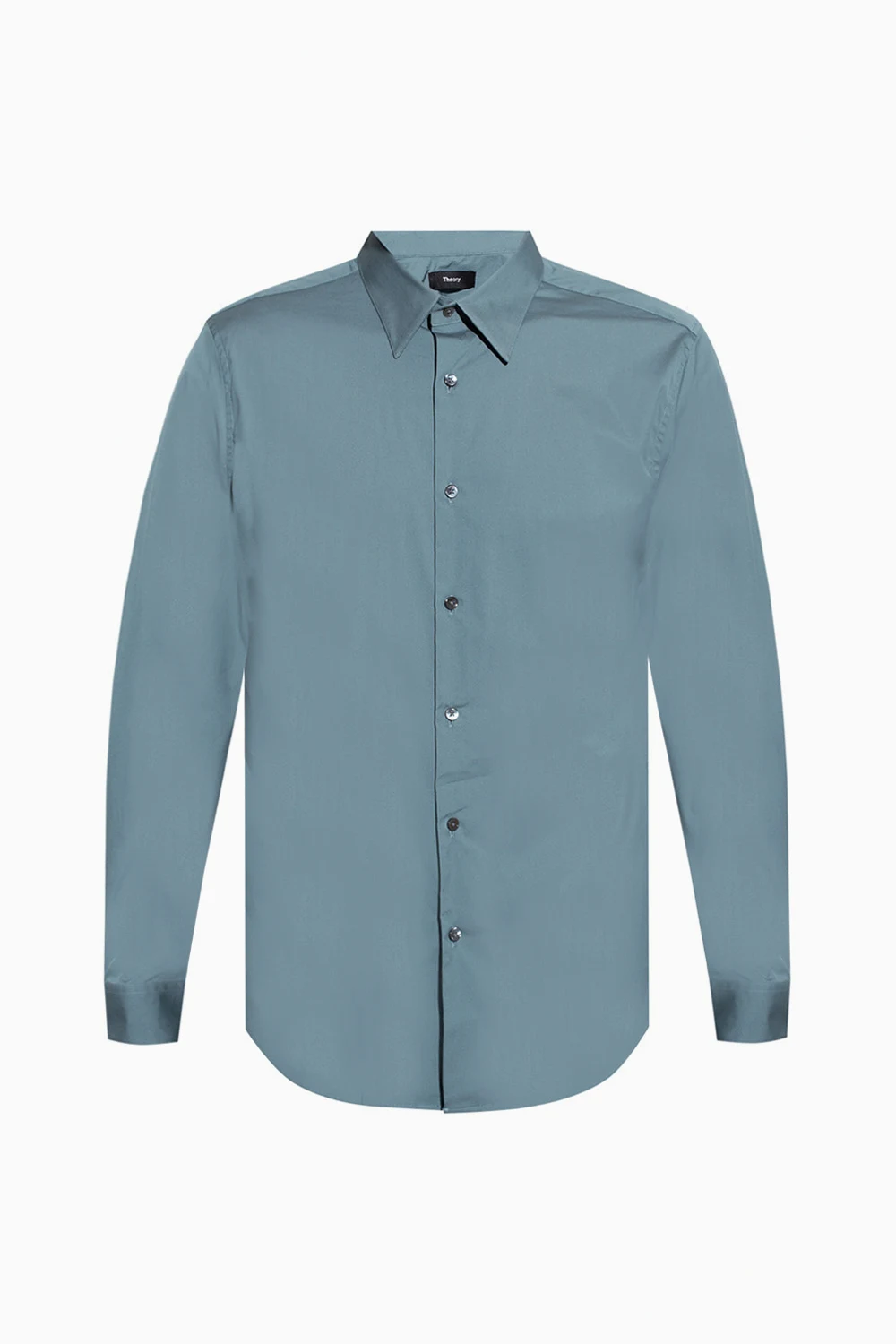 Shirt with point collar