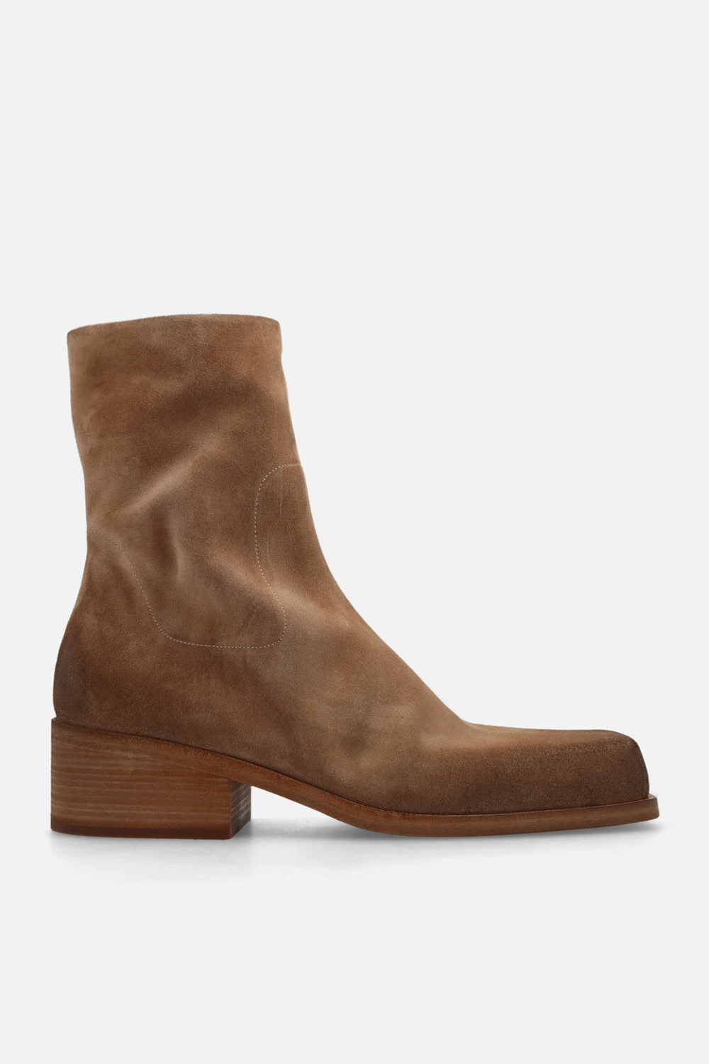 BROWN ‘Cassello’ heeled ankle boots in suede