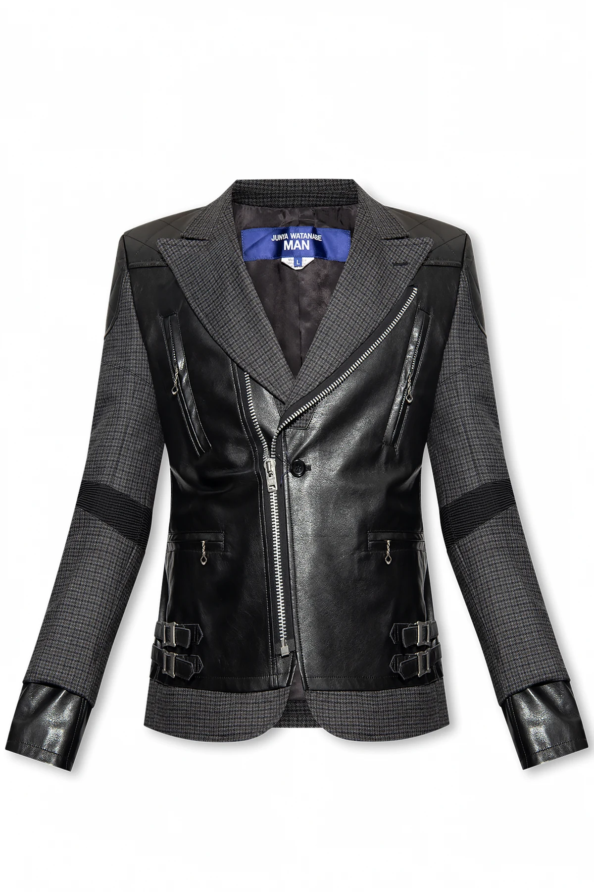 BLACK Blazer with jacket motif