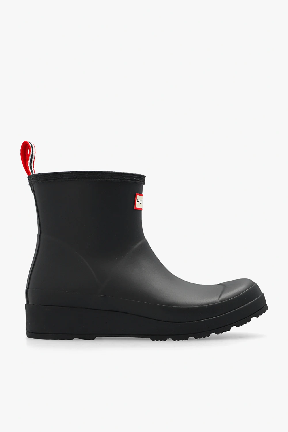 BLACK ‘Play Short’ rain boots