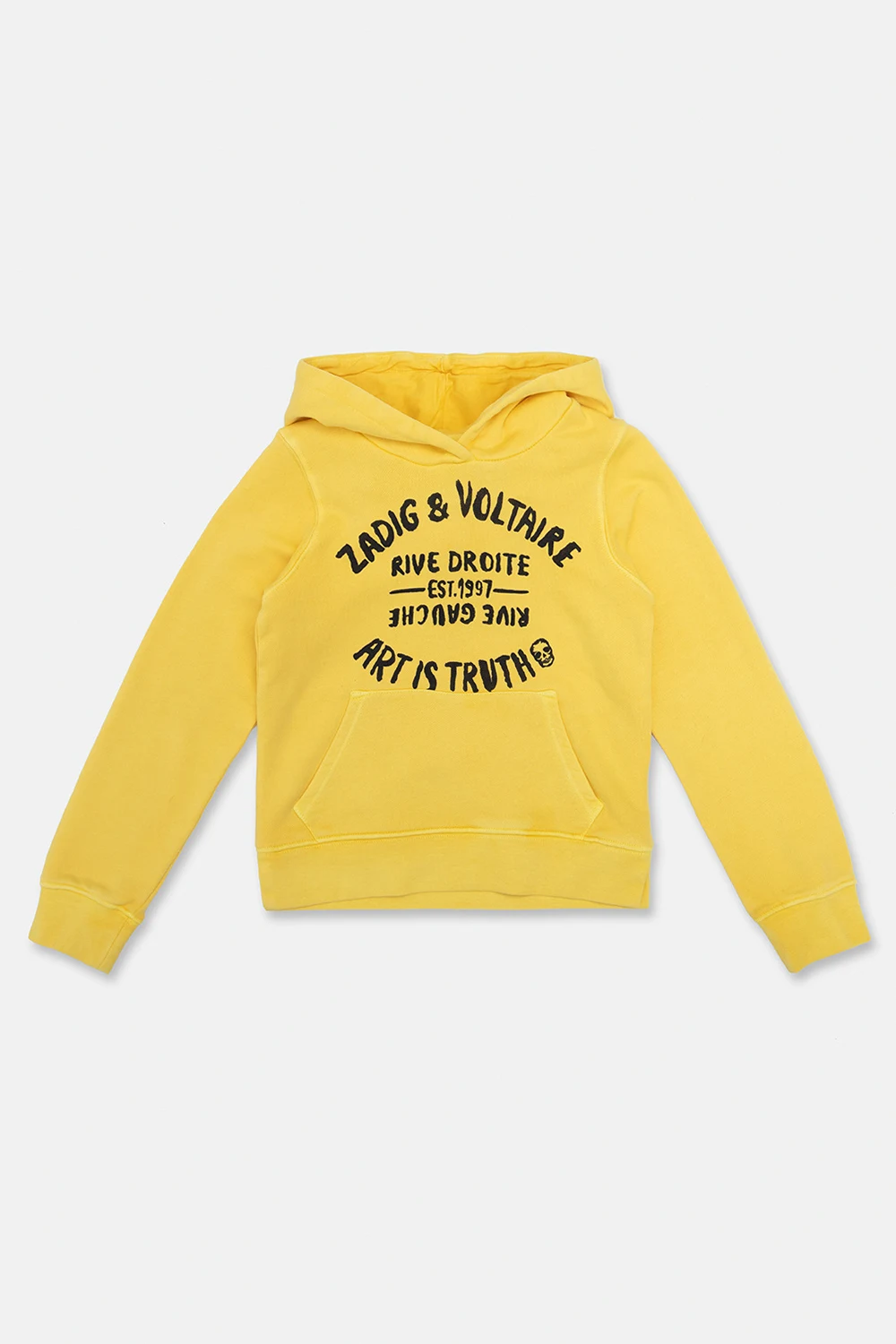 YELLOW  Hoodie with logo