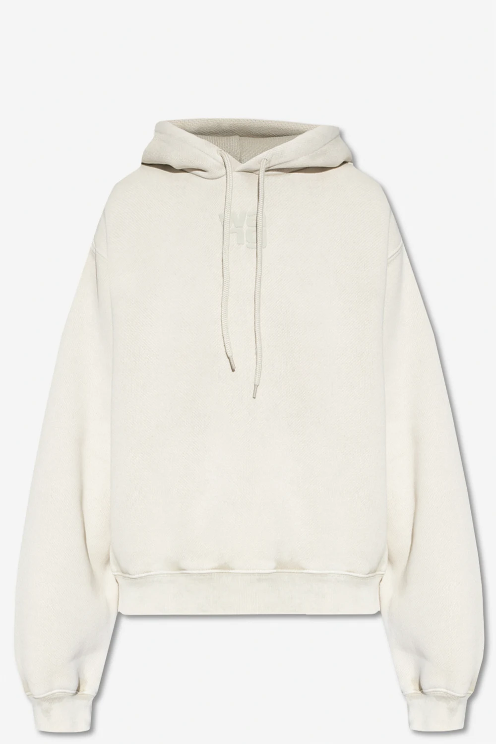 cream Hoodie with logo