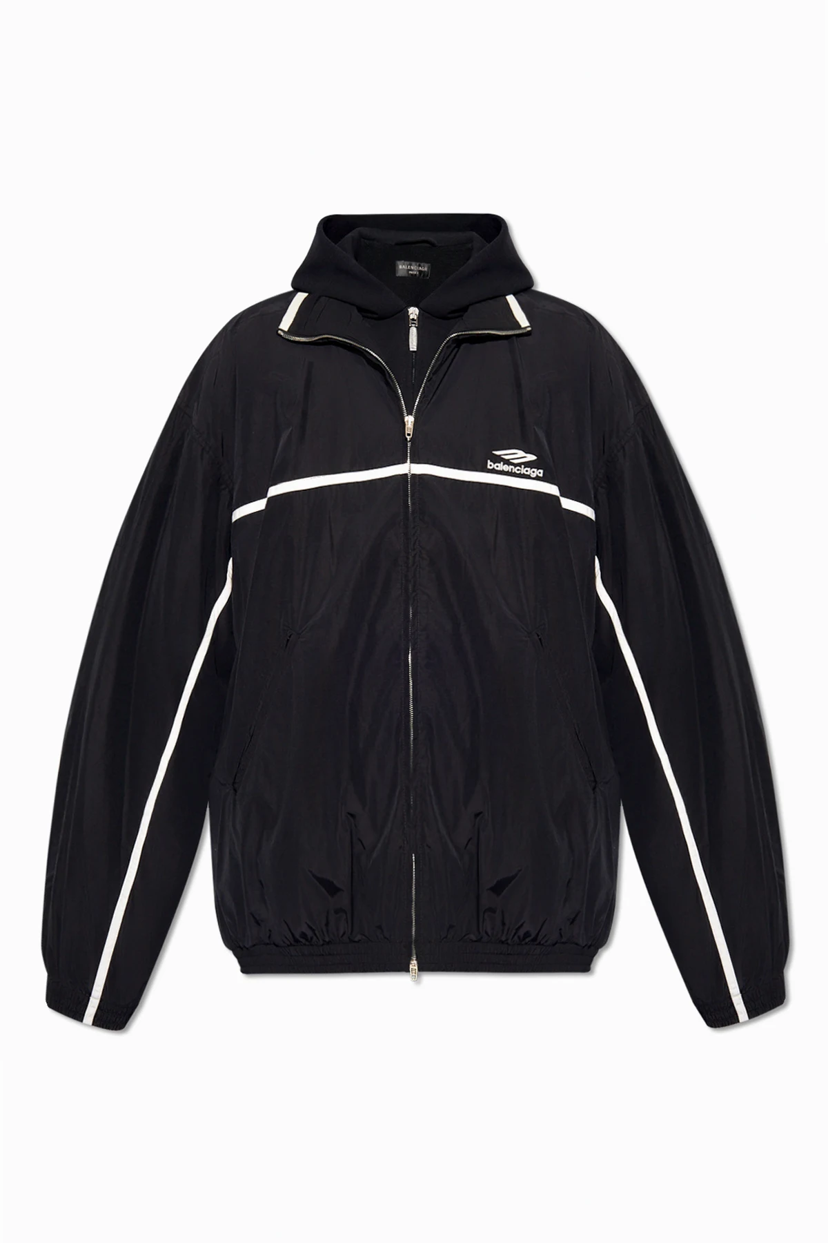 BLACK Two-layer jacket with hood