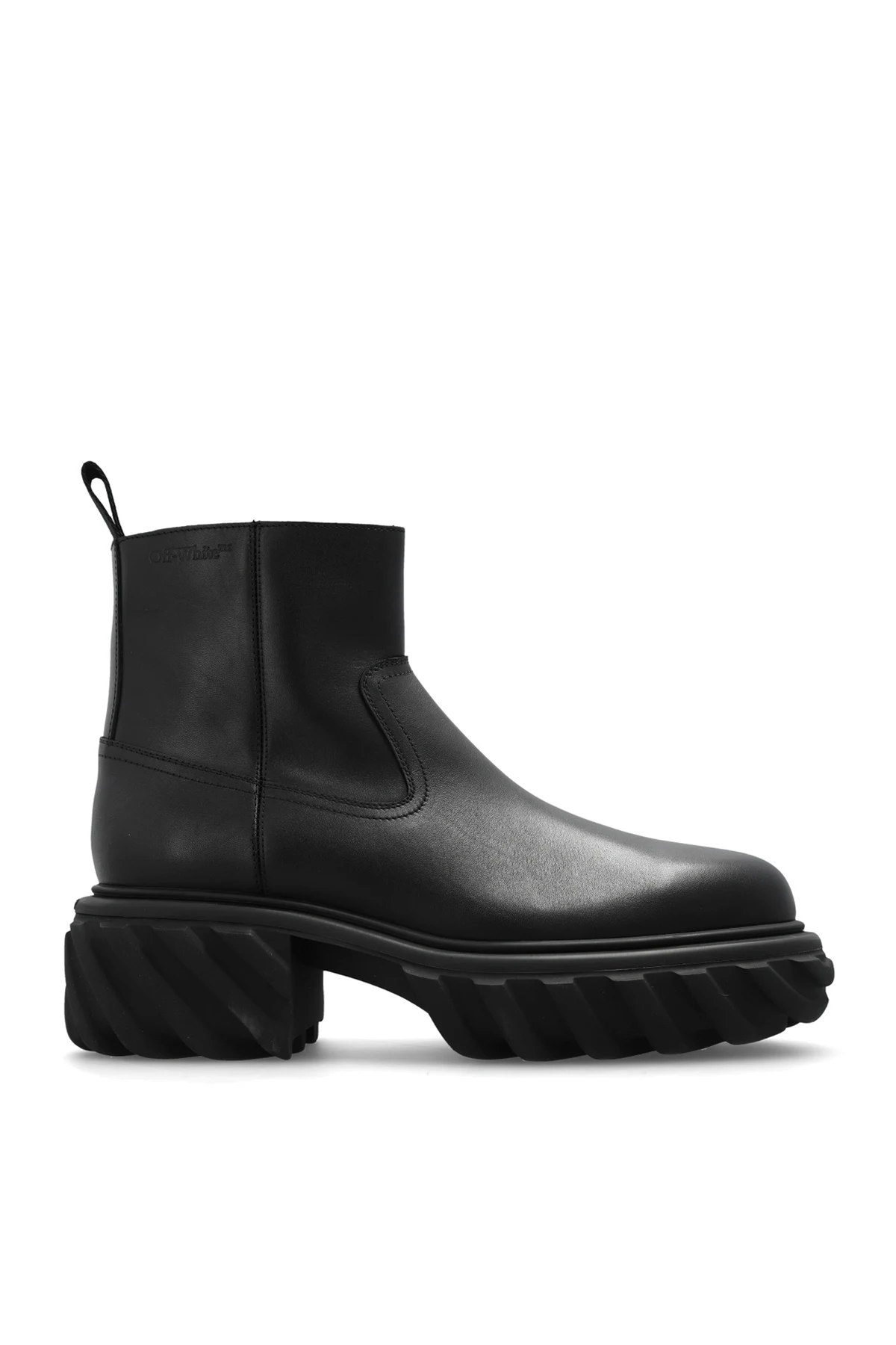 Leather boots