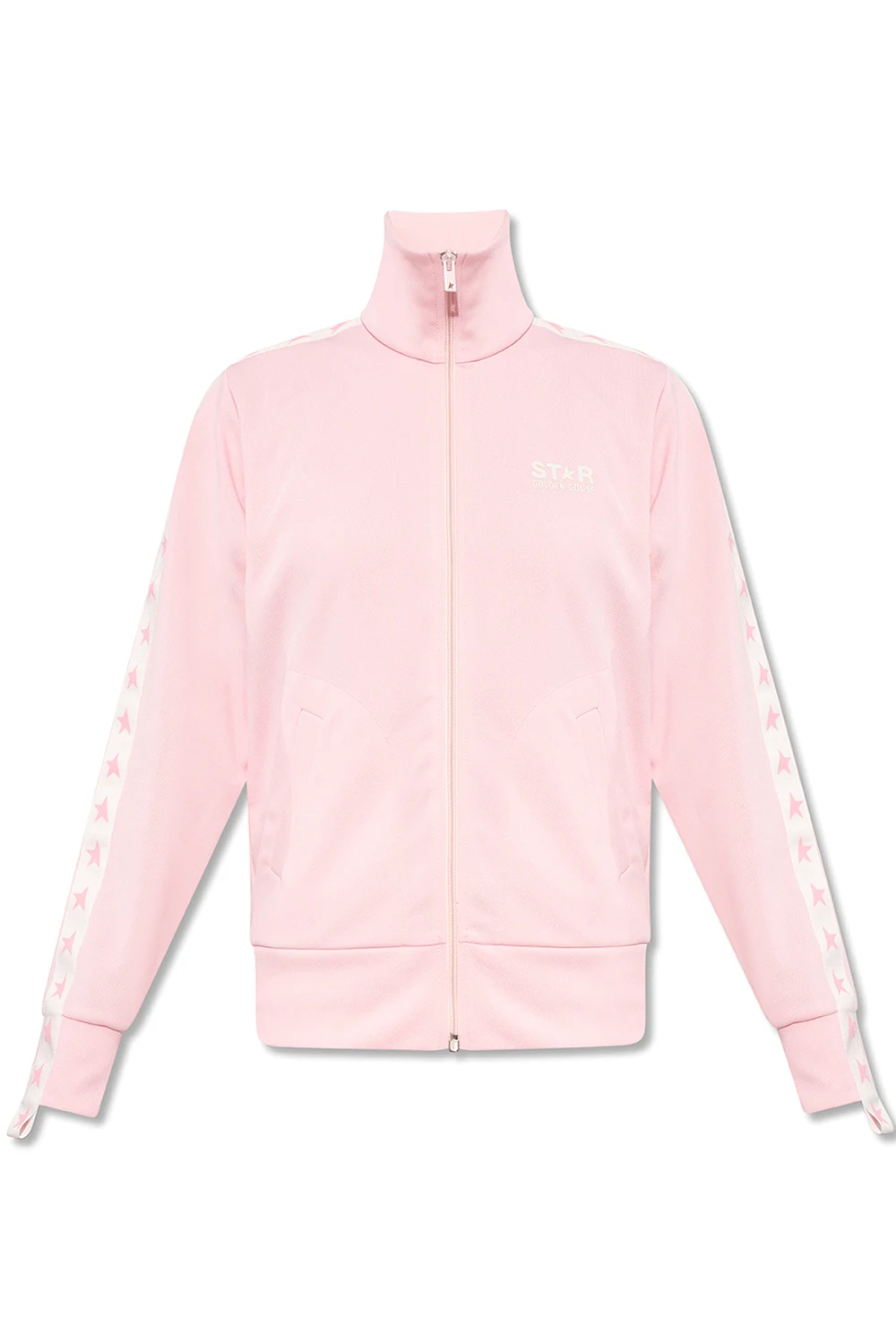 PINK Sweatshirt with standing collar
