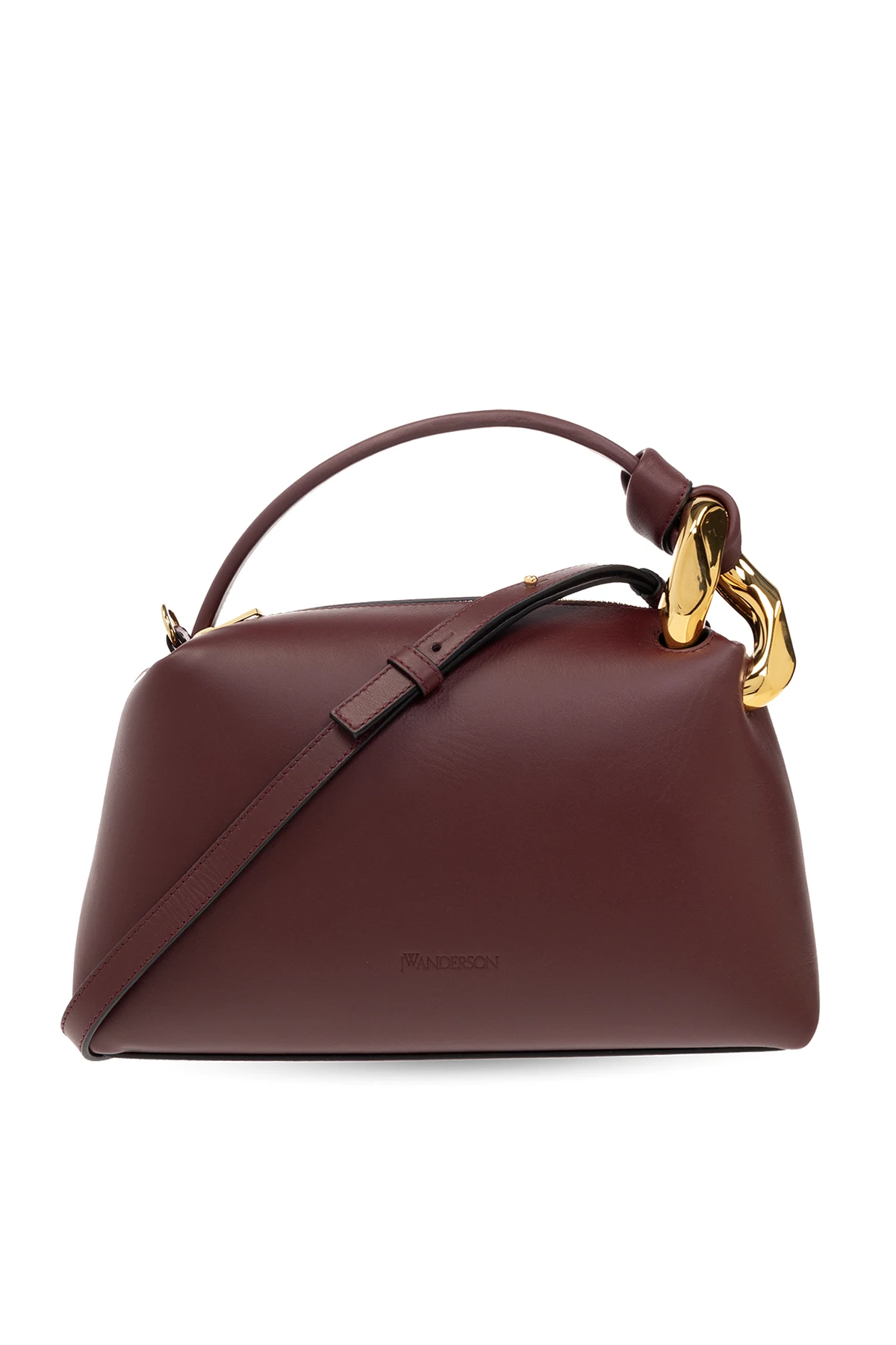 BURGUNDY ‘Corner’ shoulder bag