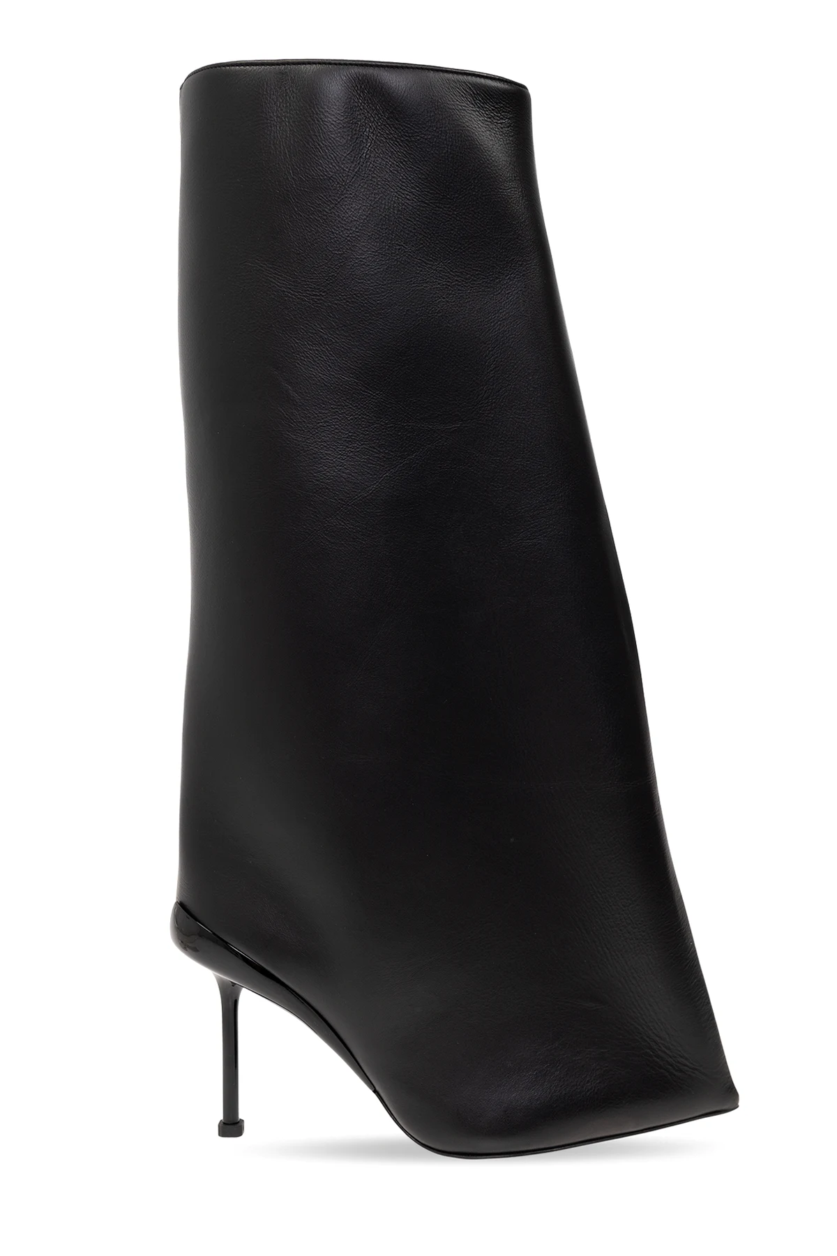 BLACK ‘Slash’ heeled boots