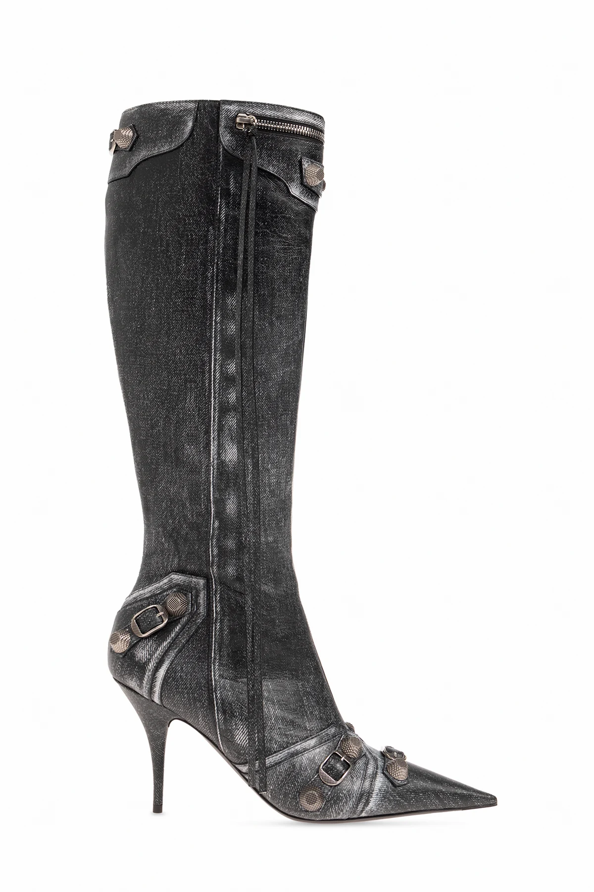 ‘Cagole’ heeled boots