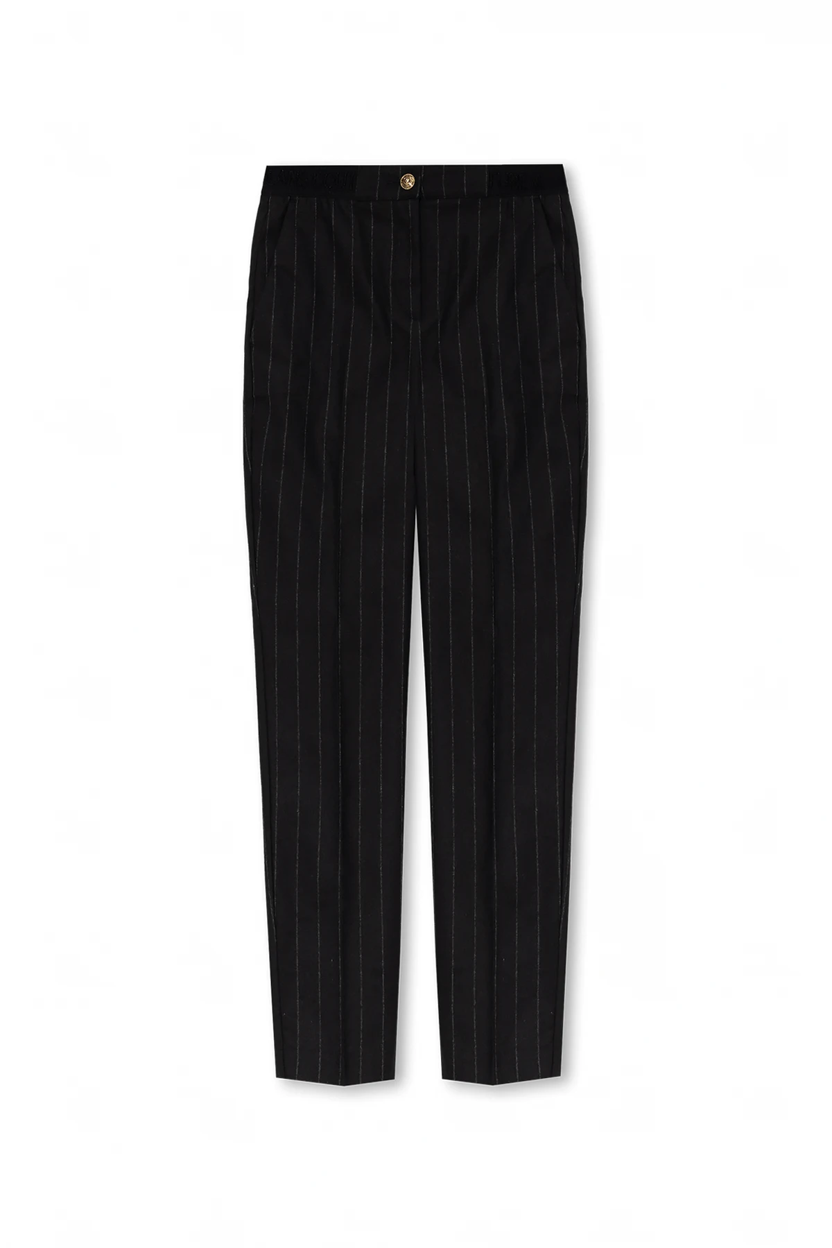 BLACK Pinstriped trousers